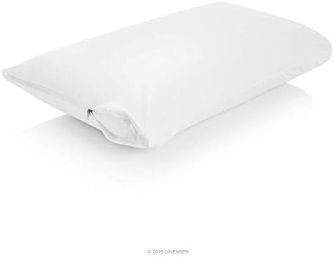 Linenspa Waterproof Pillow Encasement - Queen Size White 1