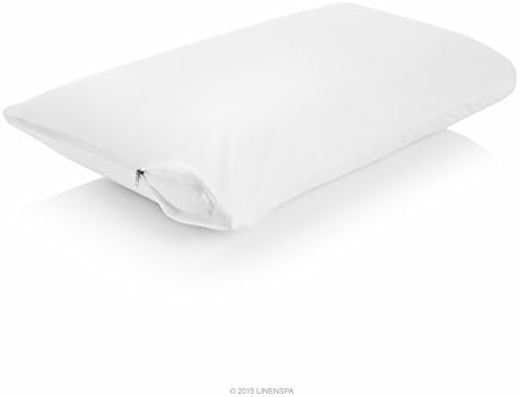 Linenspa Waterproof Pillow Encasement - Queen Size White 1