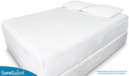SureGuard Pillow Protectors Set of 2 - 100 Waterproof Hypoallergenic
