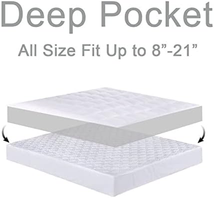 CHOPINMOON Queen Mattress Topper for Back Pain Comfort
