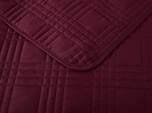 Chezmoi Collection King Size Bedspread Set 3-Piece 1