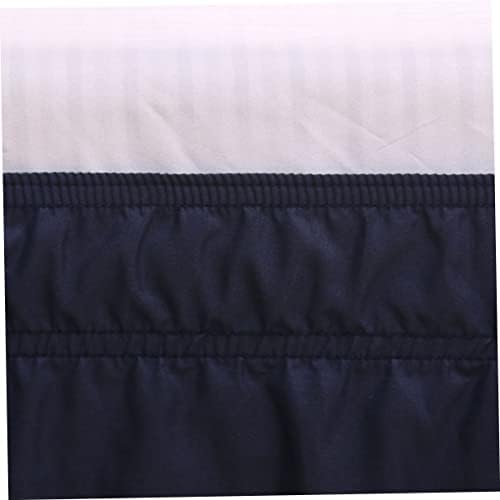TOKIDNY Solid Color Pleated Bed Skirt Elastic Band
