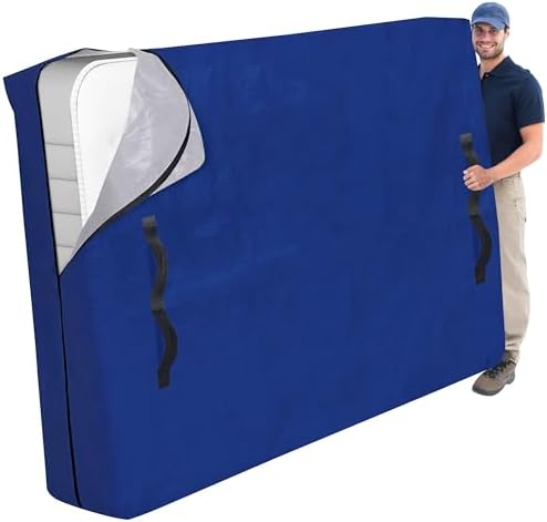 Cosy Family Mattress Encasement with 8 Handles - Queen Size Blue