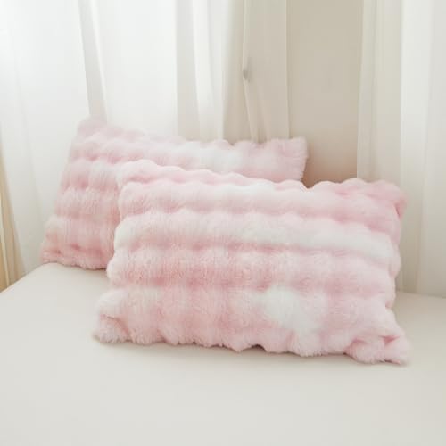 Chovy Kids Girls Rabbit Plush Comforter Set 3PC