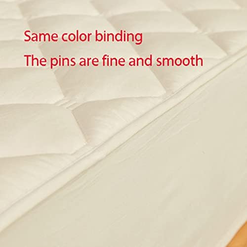 FCLDESHOP 200x200cm Thick Quilted Fitted Sheet Grey