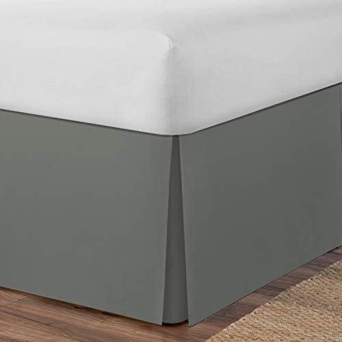 Spacemaker Extra-Long 21 Drop Bed Skirt Twin Silver
