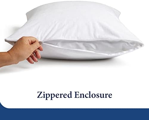 Cosy House Luxury Zippered Pillow Protector Set of 2 Queen