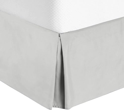 Box Pleated Bed Skirt Microfiber 16 Inch Drop Twin Size