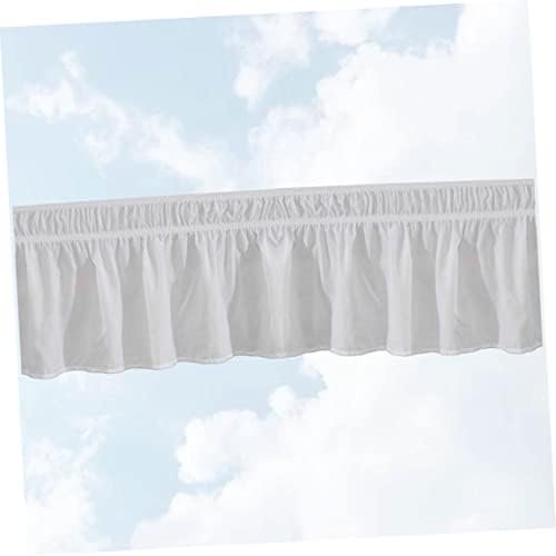Zerodeko Bed Skirt with Elastic Band and Pleated Design