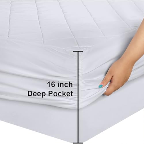 Utopia Bedding Queen Size Quilted Mattress Pad 2 Pack