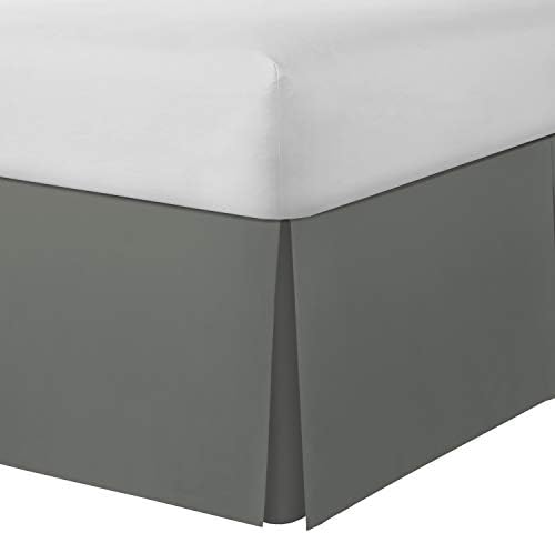 Spacemaker Extra-Long 21 Drop Bed Skirt Twin Silver