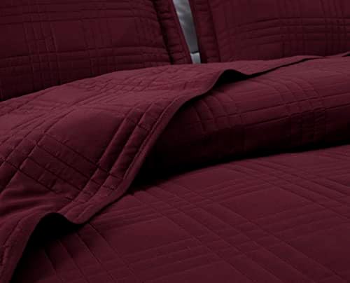 Chezmoi Collection King Size Bedspread Set 3-Piece 1