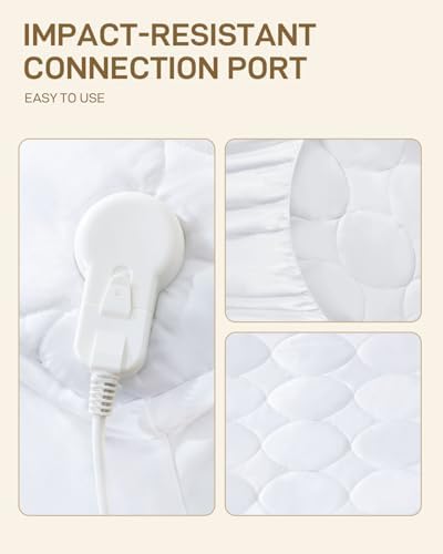 SOHTOPHO Queen Size Electric Heated Mattress Pad with Dual Control