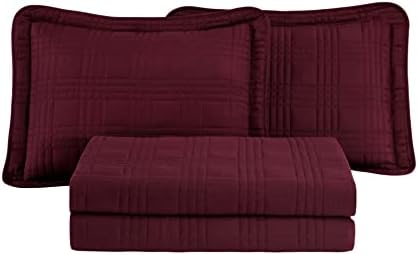 Chezmoi Collection King Size Bedspread Set 3-Piece 1