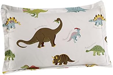 MAG 3PCS White Dinosaur Queen Bedding Sheet Set