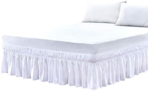 KYEQATY Queen Size Washable Bed Skirt