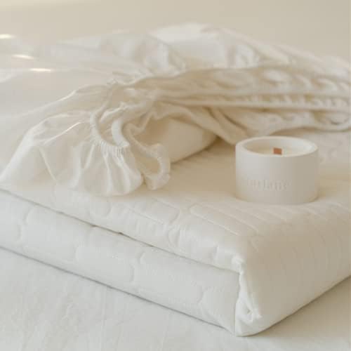 FCLDESHOP Queen Fitted Sheet Quilted Non-Slip Deep Pocket Pink 120x200cm