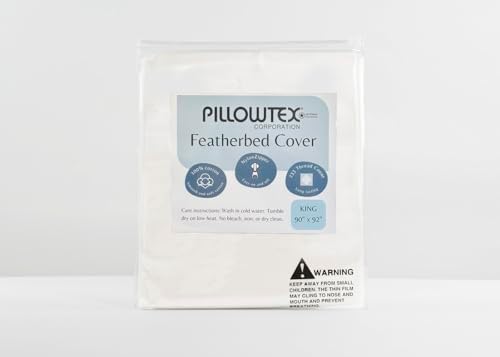 Pillowtex Featherbed Cover 100 Cotton King Size