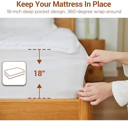 Comfytemp Heated Mattress Pad Queen - Dual Zone Control Smart Downshift