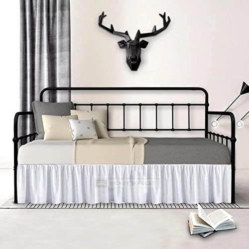 Ready To Rest Twin Daybed Skirt 14 Inch Drop White 1