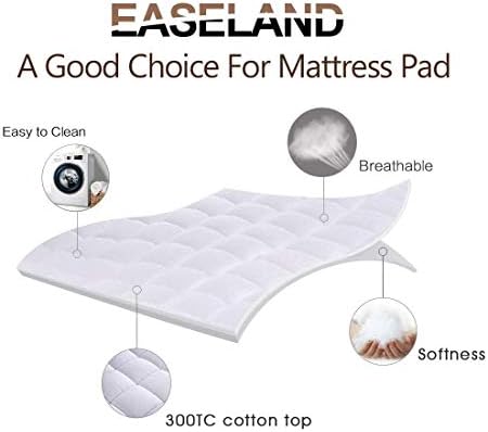 EASELAND Full Mattress Pad 54X75 Inch Cooling Topper