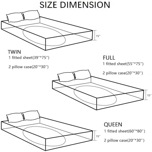 UEVBF Desert Theme Horse Bed Set Queen Size