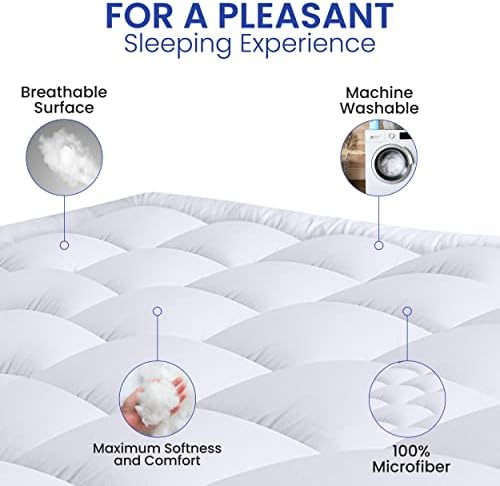 Utopia Bedding Full Mattress Pad with Pillow Top 1