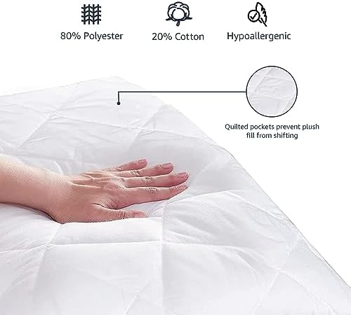 Amazon Basics Hypoallergenic Mattress Topper Pad Twin XL 18 Inches Deep
