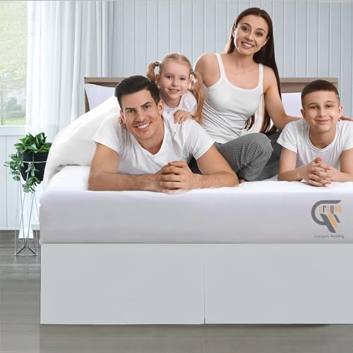 Box Pleated Bed Skirt Microfiber 16 Inch Drop Twin Size