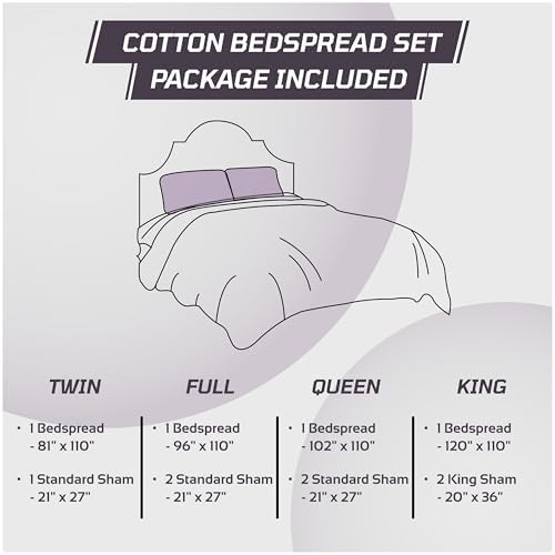 Better Trends Chenille Bedspread Set King Size 3 Pieces 1