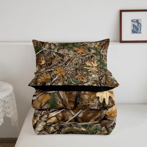 Erosebridal Camouflage King Comforter Set with 2 Pillow Cases