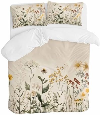 ZOE GARDEN Botanical Queen Duvet Cover Set