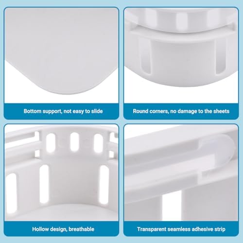 4 Pack Bed Sheet Holder with Open Corner Design