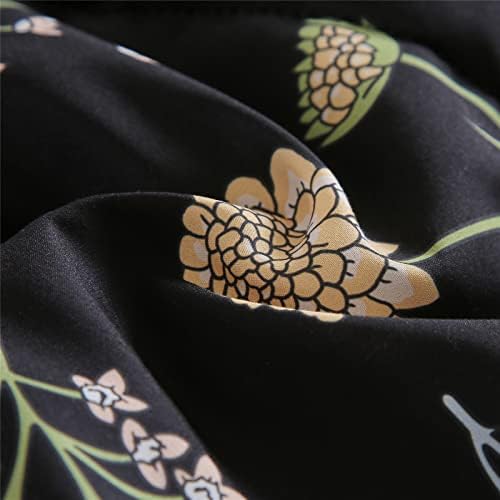 KAKIJUMN Floral Comforter Set King Size