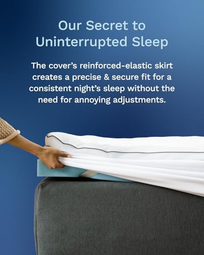 ViscoSoft 4 Inch Twin XL Memory Foam Mattress Topper - Cooling Dual Layer