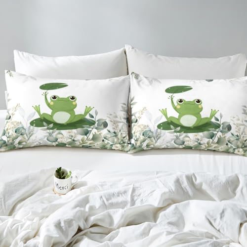 Erosebridal Kids Cartoon Frog Bed Sheet Set