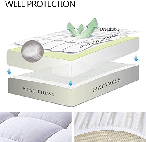 EASELAND Cooling Mattress Pad 72x84 Inch Deep Pocket