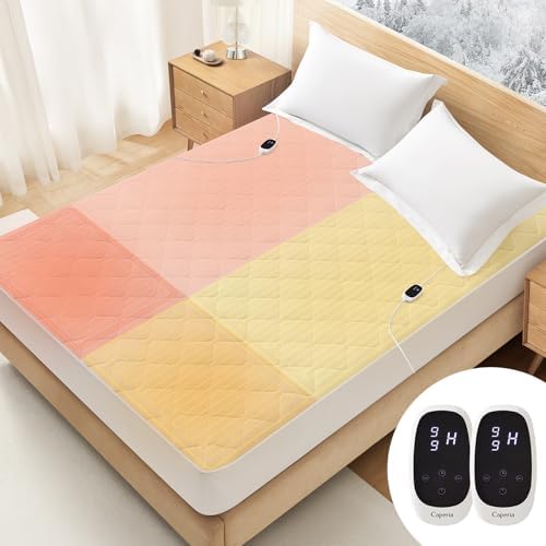 Caperia Heated Mattress Pad with 9 Heat Settings