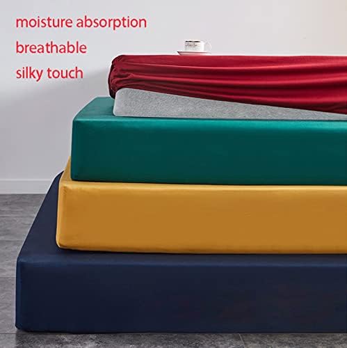 FCLDESHOP Fitted Deep Pocket Sheet in Grey 120x200cm 1