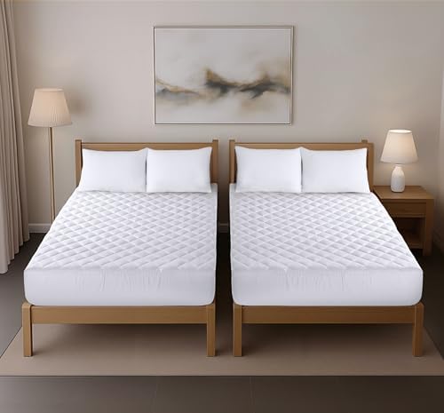 Utopia Bedding Queen Size Quilted Mattress Pad 2 Pack