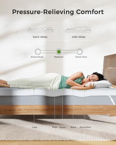 PERLECARE Twin XL Mattress Topper - 3 Inch Cooling Foam Pad