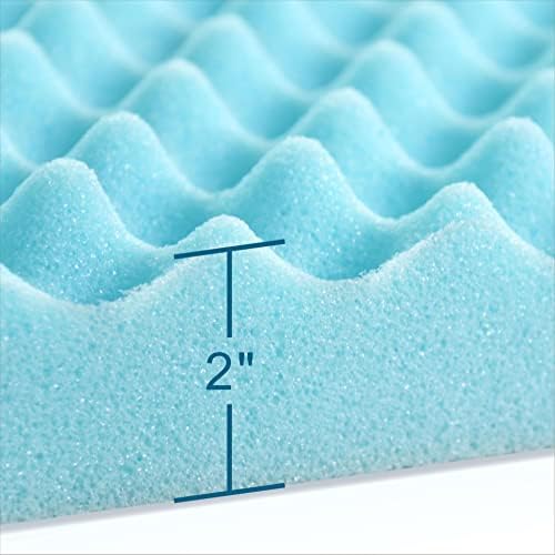 BreezeRest Cooling Gel Mattress Topper Twin XL 1