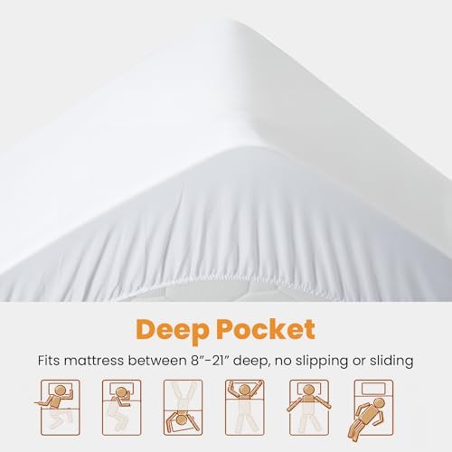 MATBEBY Full Size Mattress Pad - Cooling Breathable Deep Pocket Fit