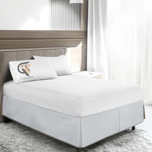 Box Pleated Bed Skirt Microfiber 16 Inch Drop Twin Size