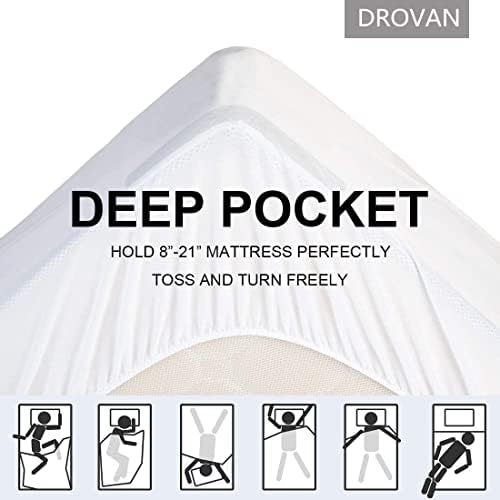 DROVAN Mattress Pad King Size - Cooling Supportive