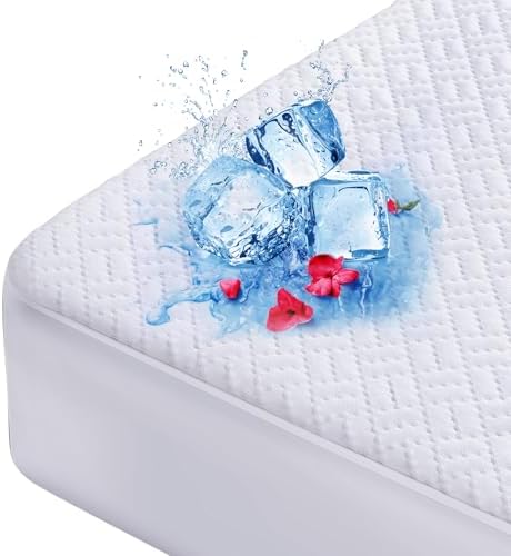 Cooling Waterproof Mattress Protector Queen Size