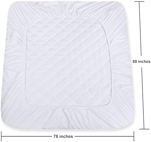 Utopia Bedding Quilted Fitted Mattress Pad - King Size