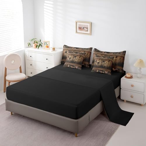 Erosebridal 7-Piece Camo Mallard Duck Comforter Set for Kids