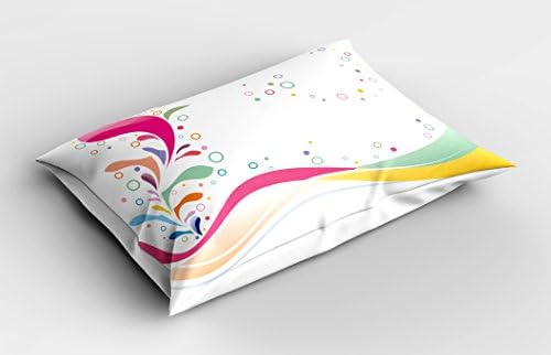 Ambesonne Floral Pillow Sham 26x20 Multicolor