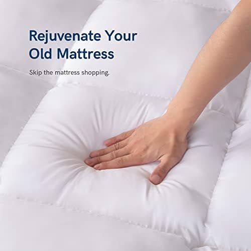 ELEMUSE Queen Mattress Topper for Back Pain Relief 1